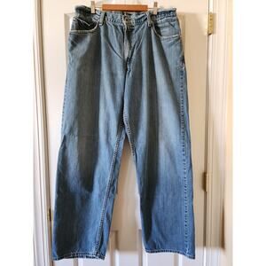 Vintage Levis Silver Tab Y2K Baggy Medium Wash Jeans 36x34 Loose Fit Streetwear